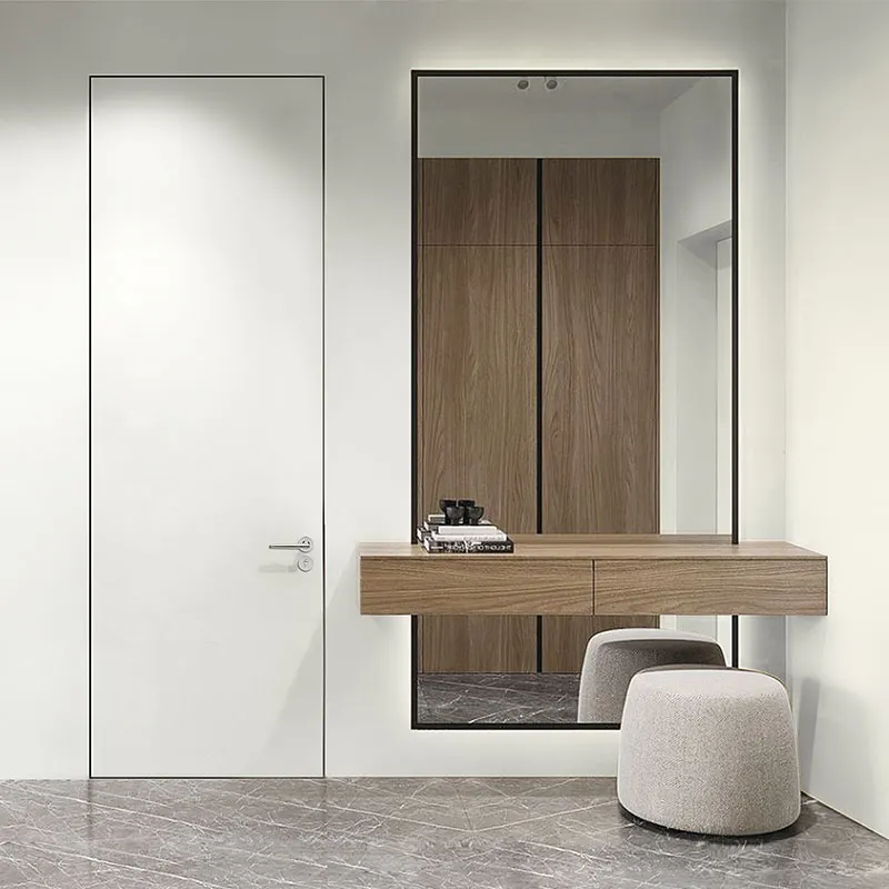 Come funzionano le porte degli interni senza cornice?